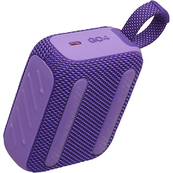 JBL Go 4 Portable Speaker With Bluetooth, Built-in Battery, Waterproof and Dustproof Feature Purple
