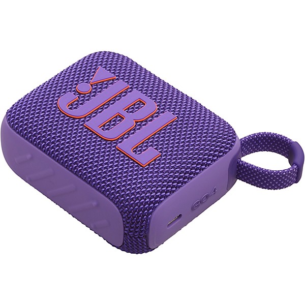 JBL Go 4 Portable Speaker With Bluetooth, Built-in Battery, Waterproof and Dustproof Feature Purple