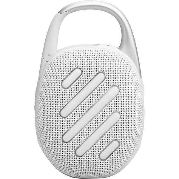 JBL Clip 5 Portable speaker with Bluetooth, built-in battery, waterproof and dustproof feature White