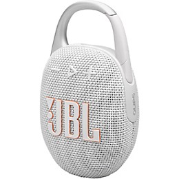 JBL Clip 5 Portable speaker with Bluetooth, built-in battery, waterproof and dustproof feature White