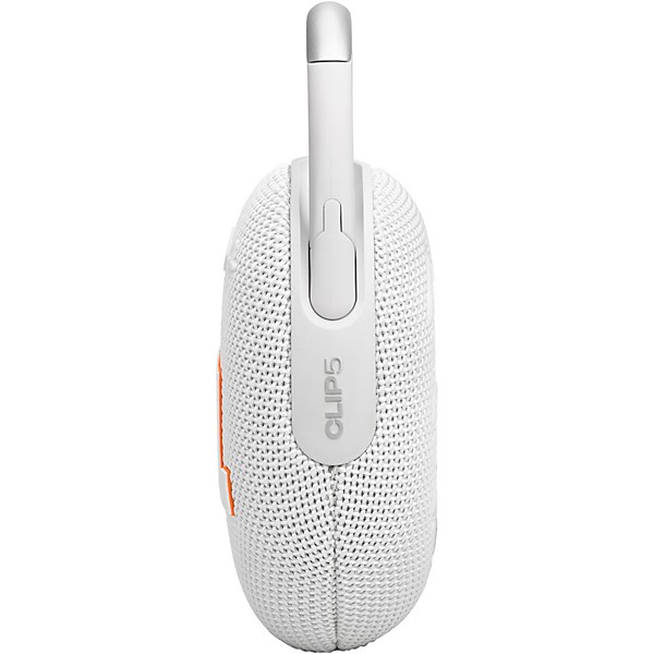 JBL Clip 5 Portable speaker with Bluetooth, built-in battery, waterproof and dustproof feature White