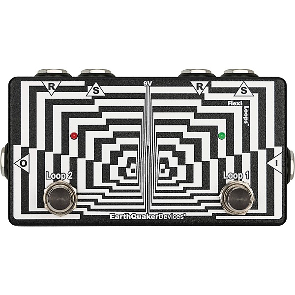 EarthQuaker Devices Flexi Loops Flexi-Switch Pedal Black and White