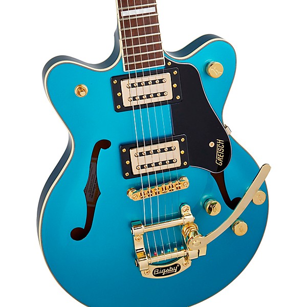 Gretsch Guitars G2655TG Streamliner Center Block Jr. Double-Cut with Bigsby LTD Electric Guitar Riviera Blue