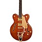Gretsch Guitars Electromatic LTD Flame Okoume Broadkaster Double-Cut Electric Guitar With Bigsby Roundup Orange Stain