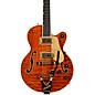 Gretsch Guitars Limited Edition Quilt Top Falcon Jr. Electric Guitar Roundup Orange Stain thumbnail