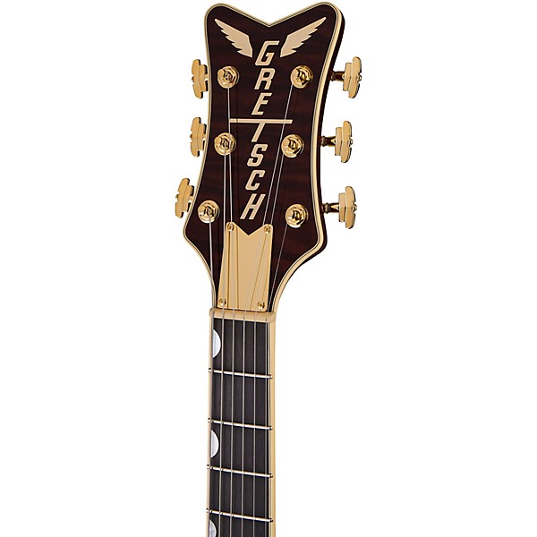 Gretsch Guitars Limited Edition Quilt Top Falcon Jr. Electric Guitar Roundup Orange Stain