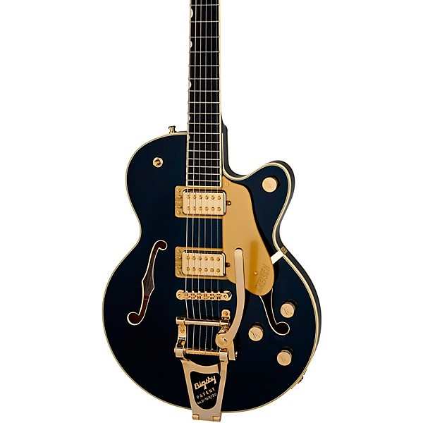 Gretsch Guitars Broadkaster Jr. LX Center Block with String-Thru Bigsby and Gold Hardware Electric Guitar Midnight Sapphire