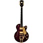 Gretsch Guitars Broadkaster Jr. LX Center Block with String-Thru Bigsby and Gold Hardware Electric Guitar Blackberry