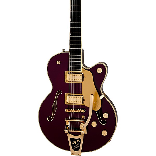 Gretsch Guitars Broadkaster Jr. LX Center Block with String-Thru Bigsby and Gold Hardware Electric Guitar Blackberry