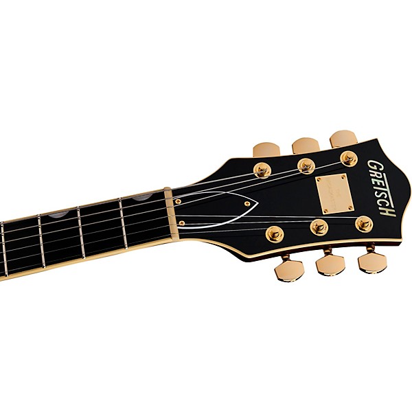 Gretsch Guitars Broadkaster Jr. LX Center Block with String-Thru Bigsby and Gold Hardware Electric Guitar Blackberry