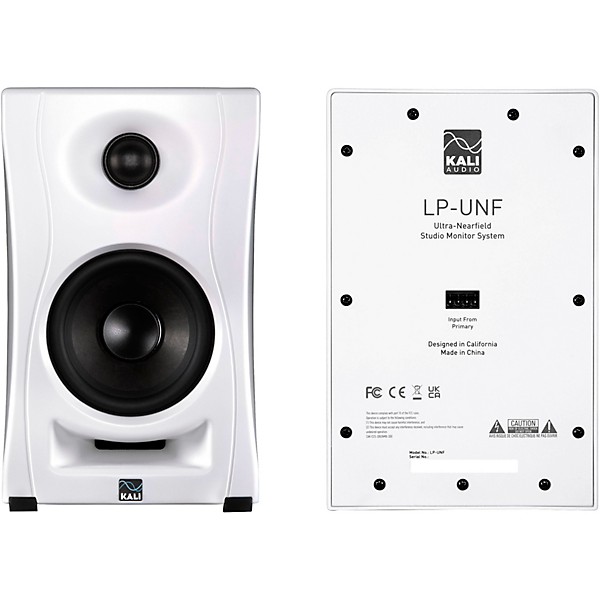 Kali Audio LP-UNF 4.5" 2-Way Powered Speaker Pair With Bluetooth - White