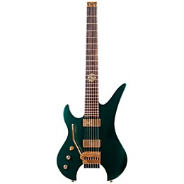 Schecter Guitar Research Synyster Gates Custom 7-String TR Headless Left-Handed Electric Guitar Oak Green Metallic