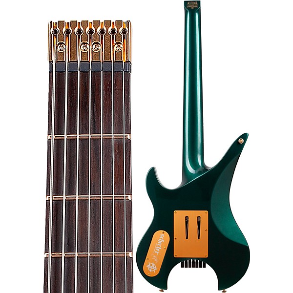 Schecter Guitar Research Synyster Gates Custom 7-String TR Headless Electric Guitar Oak Green Metallic