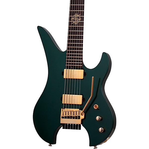 Schecter Guitar Research Synyster Gates Custom 7-String TR Headless Electric Guitar Oak Green Metallic