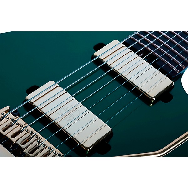 Schecter Guitar Research Synyster Gates Custom 7-String TR Headless Electric Guitar Oak Green Metallic