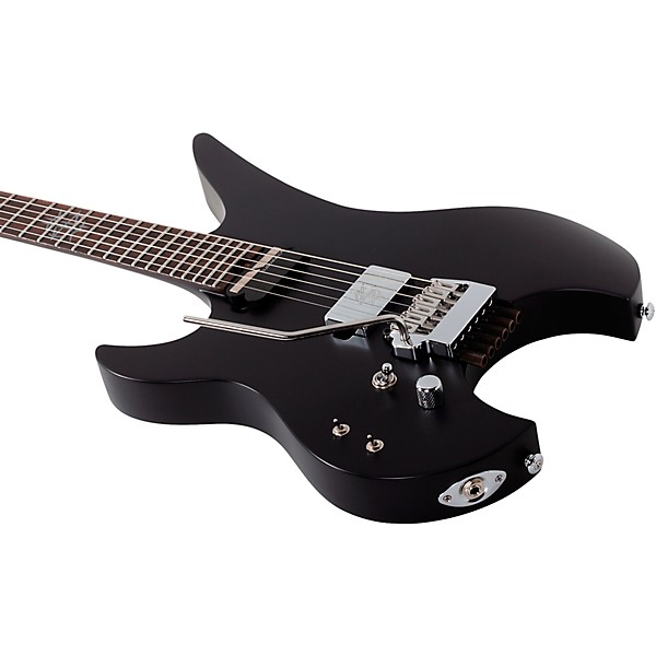 Schecter Guitar Research Synyster Gates Custom- 6 TR-S Headless Left-Handed Electric Guitar Satin Black