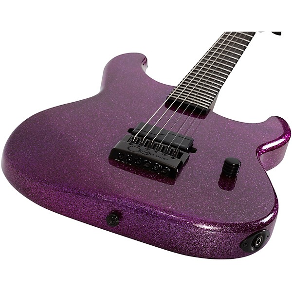 Schecter Guitar Research Danskimo-6 Electric Guitar Purple Sparkle