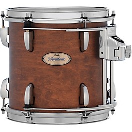 Pearl Symphonic... Pearl Symphonic Maple Double Head Tom with R2 Air System & L-Arm Receiver 10 x 10 in. Matte Walnut Lacquer