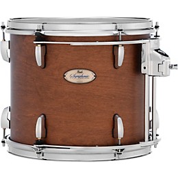 Pearl Symphonic Maple Double Head Tom with R2 Air System & L-Arm Receiver 13 x 11 in. Matte Walnut Lacquer