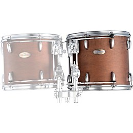 Pearl Symphonic Maple Double Head Tom with R2 Air System & L-Arm Receiver 13 x 11 in. Matte Walnut Lacquer