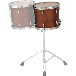 Pearl Symphonic Maple Double Head Tom with R2 Air System & L-Arm Receiver 14 x 12 in. Matte Walnut Lacquer