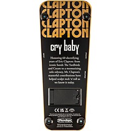 Dunlop EC95G Eric Clapton Cry Baby Wah Effects Pedal Gold