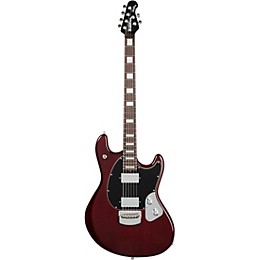 Ernie Ball Music Man BFR Baritone StingRay Electric Guitar Trans Oxblood