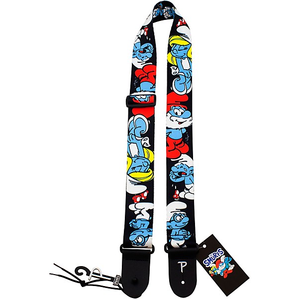 Perri's The Smurfs Polyester Guitar Strap 2 in.