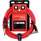 BOSS BIC-10 Straight to Angled Instrument Cable 10 ft. Red thumbnail