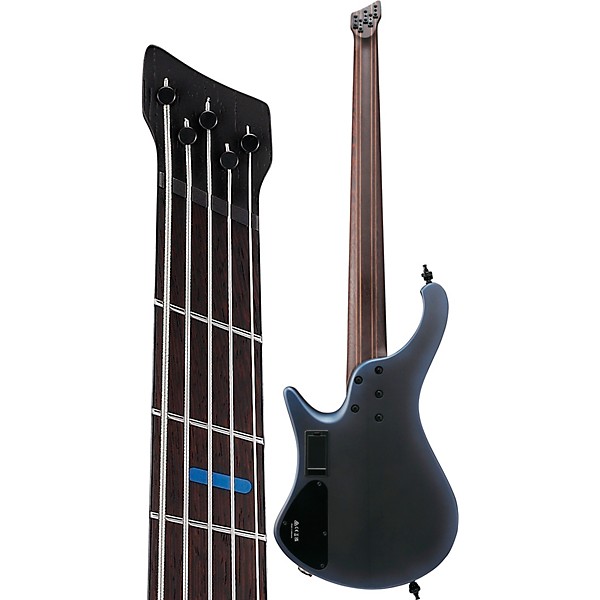 Ibanez Ibanez EHB5MSBSP 5-String Multi Scale Ergonomic Headless Bass Guitar Midnight Arctic Ocean Matte