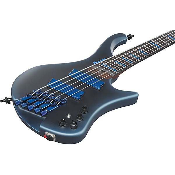 Ibanez Ibanez EHB5MSBSP 5-String Multi Scale Ergonomic Headless Bass Guitar Midnight Arctic Ocean Matte