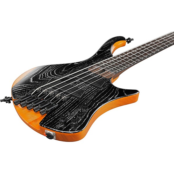 Ibanez Ibanez EHB1135MS 5-String Multi Scale Ergonomic Headless Bass Guitar Silver Wave Black Low Gloss