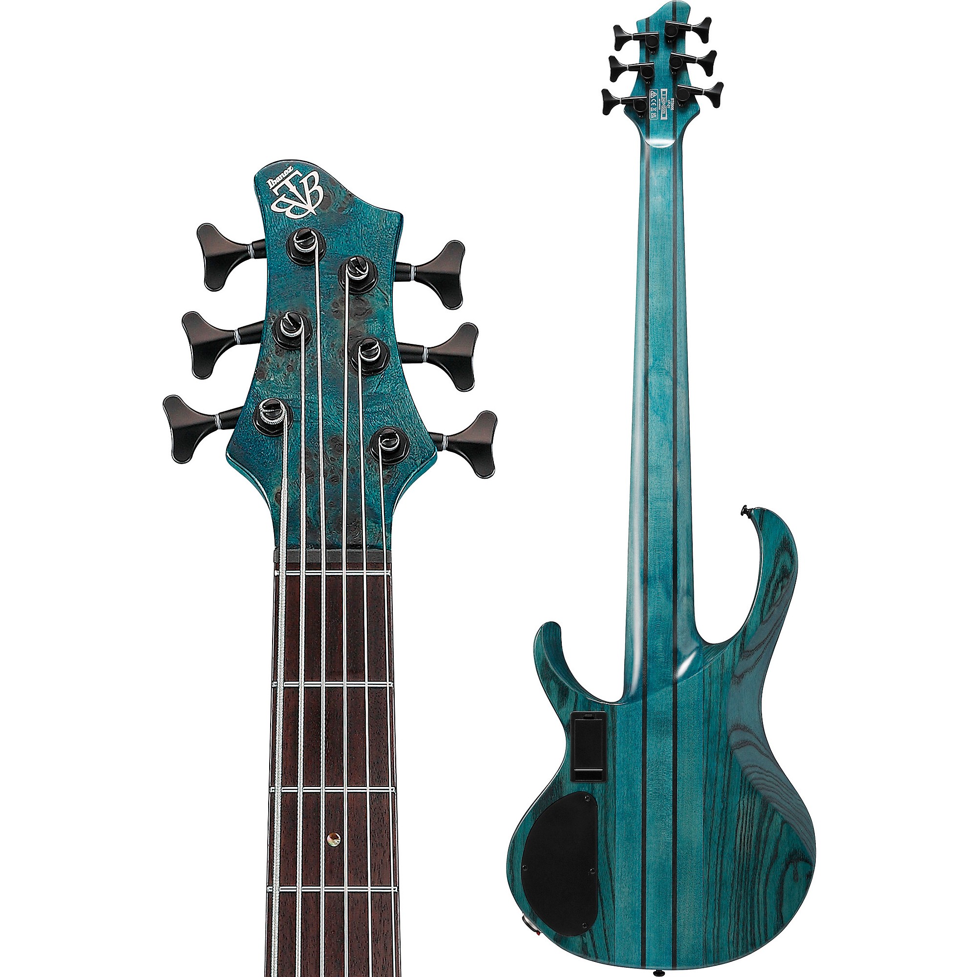 ベース Ibanez base Ibanez BTB866SC 6-String Electric Bass Weathered Black Low