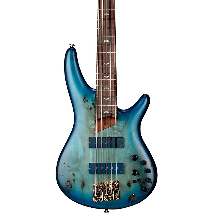 Ibanez Prestige SR6605 5-String Electric Bass Guitar Ghost