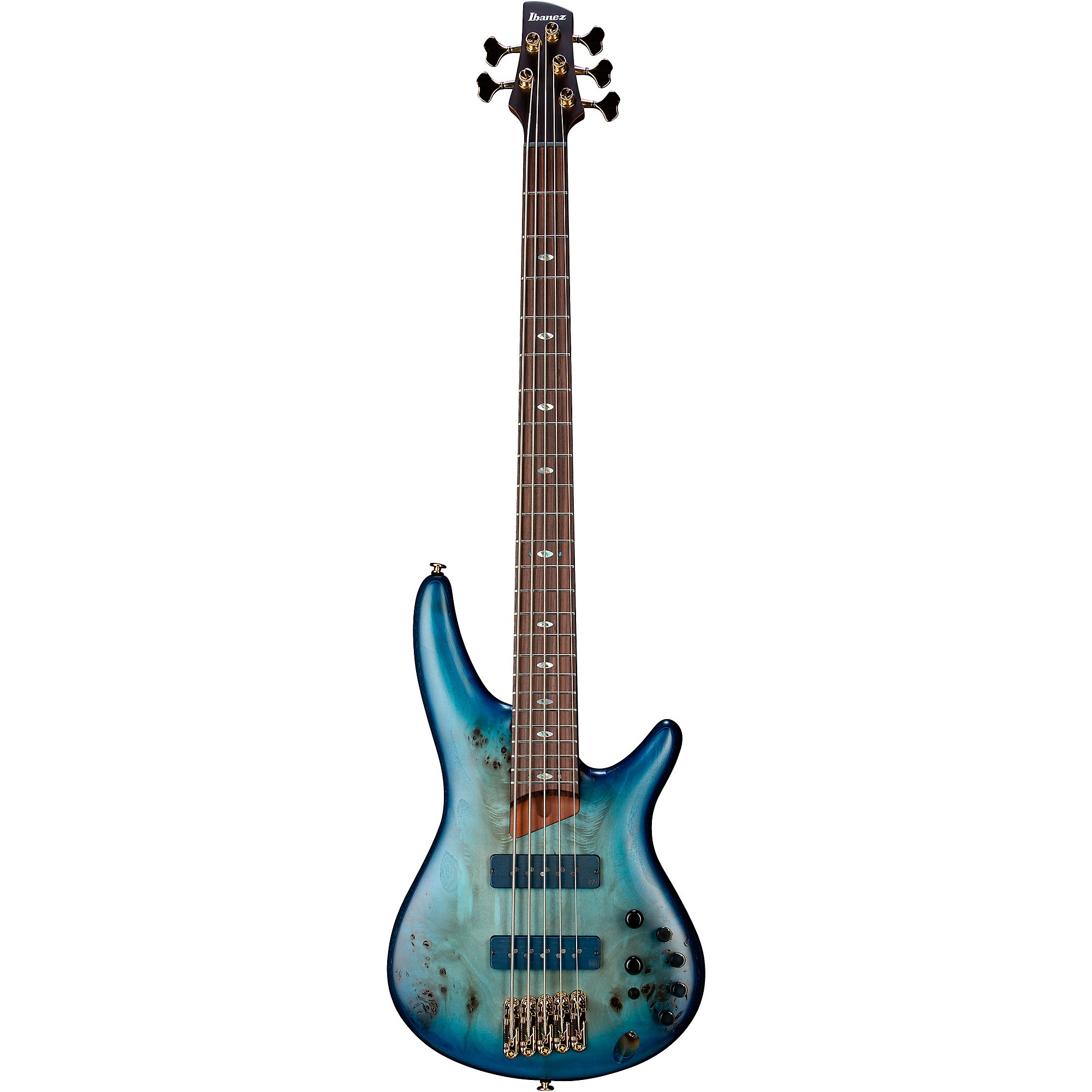 Ibanez Prestige SR6605 5-String Electric Bass Guitar Ghost