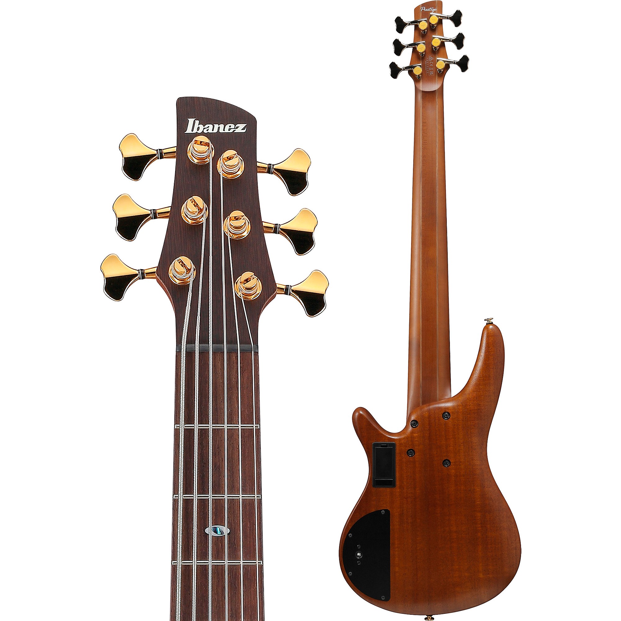 Ibanez Prestige SR5506 6-String Electric Bass Guitar Mocha
