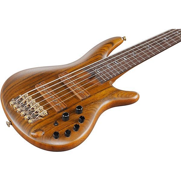 Ibanez Ibanez Prestige SR5506 6-String Electric Bass Guitar Mocha Flat