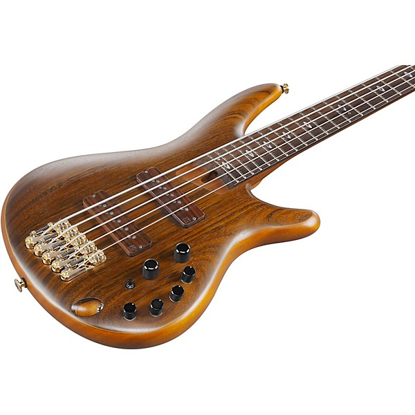 Ibanez Ibanez Prestige SR5505 5-String Electric Bass Guitar Mocha Flat