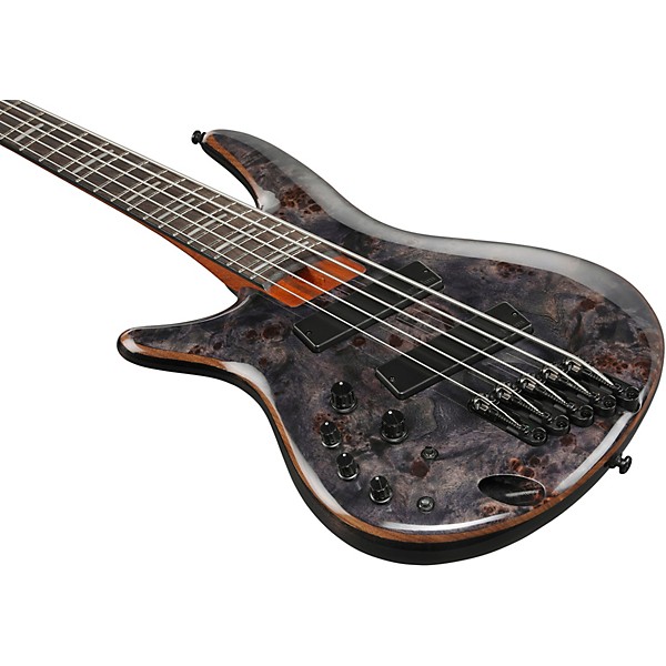 Ibanez Ibanez Left-Handed SRMS805L 5-String Multi Scale Electric Bass Guitar Deep Twilight