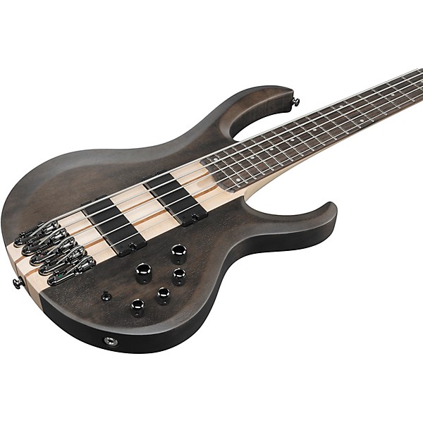 Ibanez Ibanez BTB605 5-String Electric Bass Guitar Transparent Gray Flat