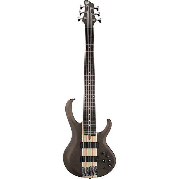 Ibanez Ibanez BTB606 6-String Electric Bass Guitar Transparent Gray Flat