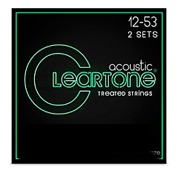 Cleartone 2 Pack Phosphor Bronze Acoustic Guitar Strings Light (12-53)