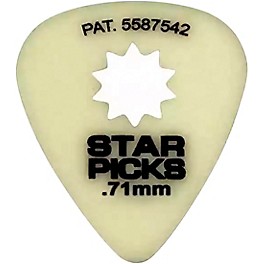 Everly Star Glow In The Dark Celluloid Guitar Picks Roc... Everly Star Glow In The Dark Celluloid Guitar Picks .71 mm 12 Pack