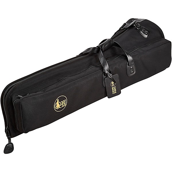 Gard 21-MSK Standard Pro Series Black Synthetic Tenor Trombone Gig Bag with Exterior Handslide Storage for up to 8.5-inch ...