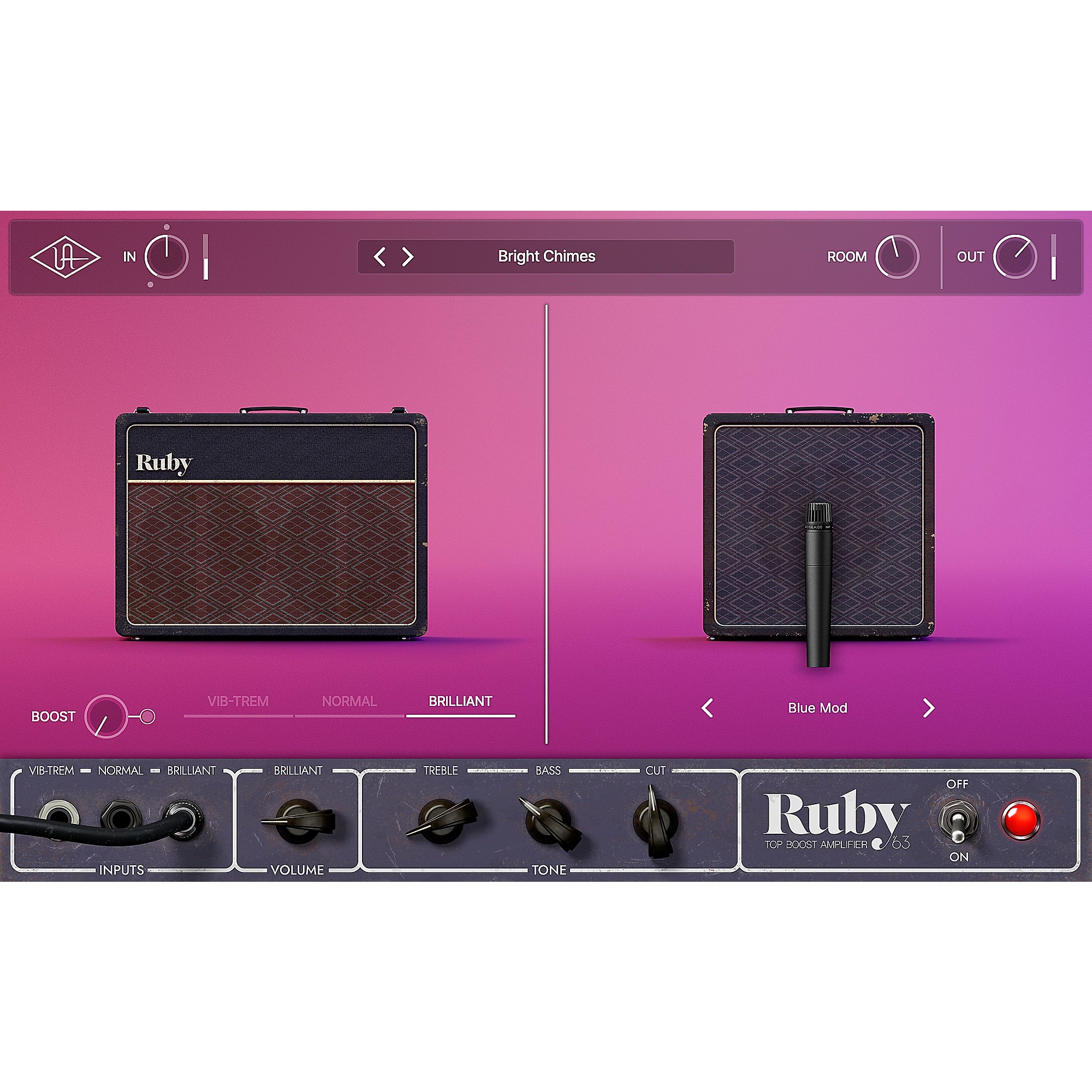 Universal Audio UAD Ruby '63 Top Boost Amp Plug-in (Software