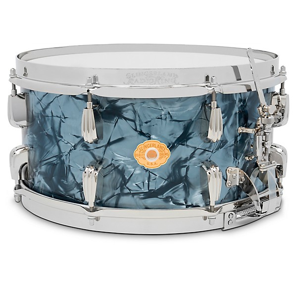 Slingerland Limited-Edition Radio King Finish Ply Maple Snare Drum 14 x 7 in. Black Diamond Pearl