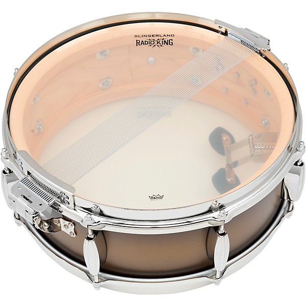 Slingerland Limited-Edition Radio King Specialty Lacquer Maple Snare Drum 14 x 5 in. Black & Gold Lacquer