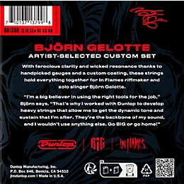 Dunlop Bjorn Gelotte Artist-Selected Custom Nickel Electric Guitar Strings 12 - 68