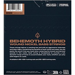 Dunlop Behemoth Hybrid Wound Nickel Bass Strings 50 - 105