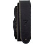 Perri's Suede Leather Guitar Strap Black 2 in. thumbnail